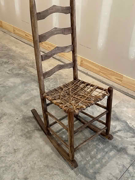 Photo of free Antique wood rocking chair (Parkville area) #2