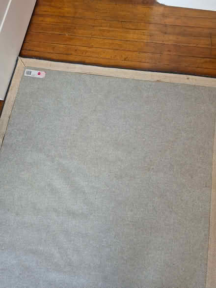 Photo of free Blue 'herringbone' rug (Lordship Estate SG6) #1