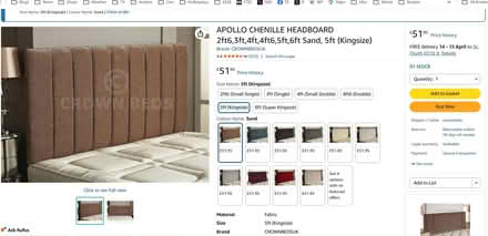 Photo of free King Size Apollo headboard (St. Osyth CO16) #2
