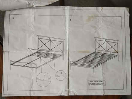 Photo of free Disassembled double bed (Zebon Copse GU52) #2