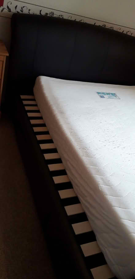 Photo of free King Size Memory Foam Sleigh Bed (Barton OX3) #3