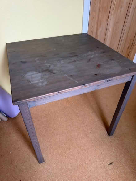 Photo of free Square wooden table (North Harrow HA2) #2