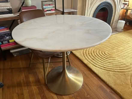 Photo of free Marble pedestal dining table (Fort Greene, BK) #1