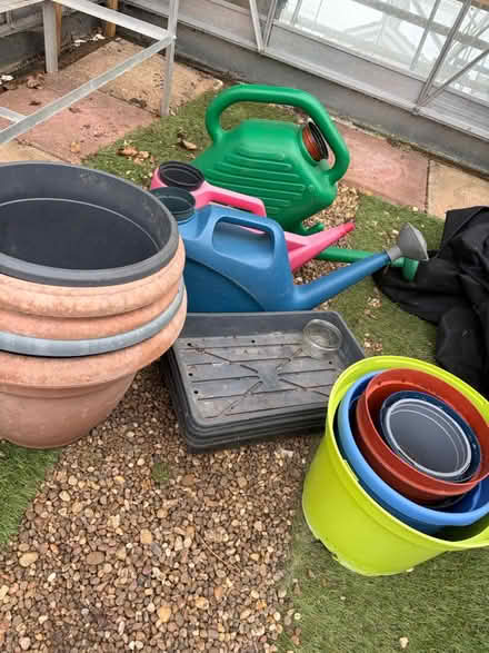Photo of free pots, seed trays and watering cans (NN3 Meadowfields) #1