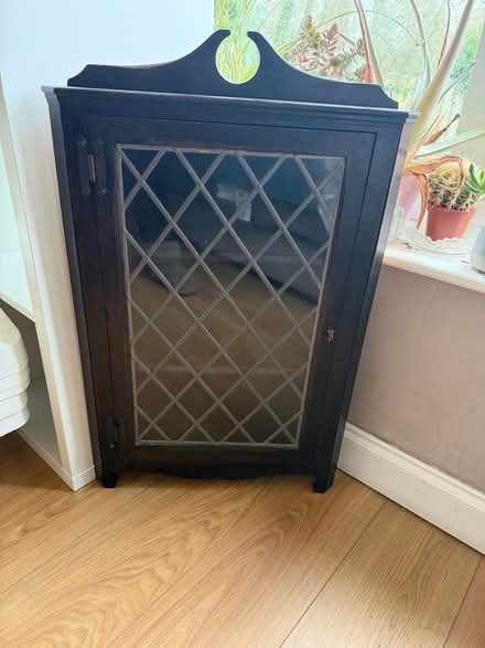 Photo of free Antique Goth Period whimsical corner cabinet wood (Burncross S35) #1