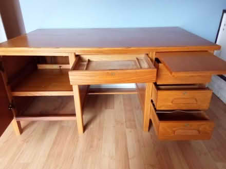 Photo of free Large Solid Wood Desk and chair (Sandy Hill) #3