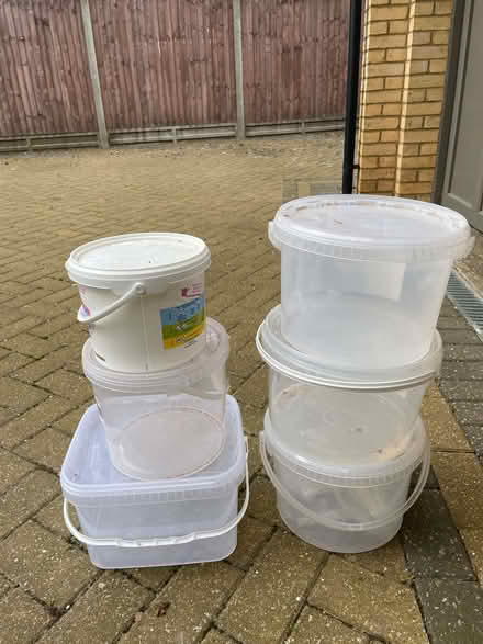 Photo of free A selection of storage tubs (Downhead Park MK15) #1