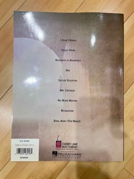 Photo of free Ozzy Osbourne Guitar Tablature Book (Fair Lawn, NJ) #2