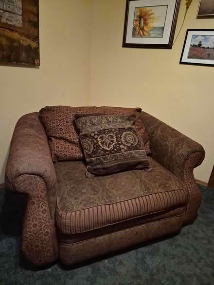 Photo of free Overstuffed Chair (Near Hillcrest Middle School) #1
