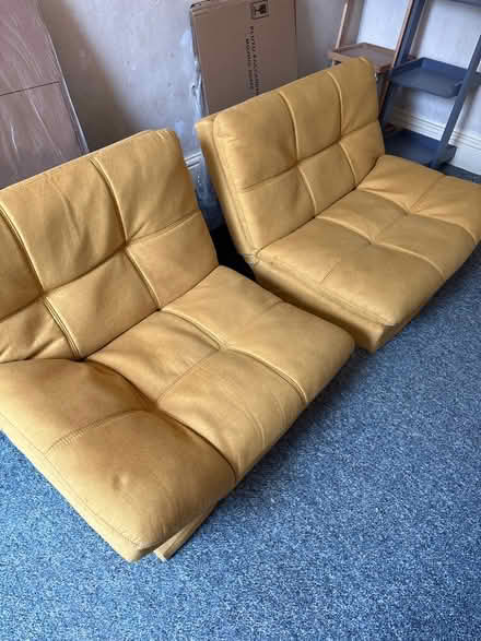 Photo of free Mustard-coloured sofa bed (Abingdon OX14) #2