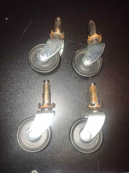 Photo of free table castor wheels vintage (dyce aberdeen) #2