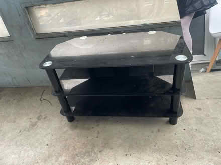 Photo of free Black glass couch table (SE2 9TQ) #1