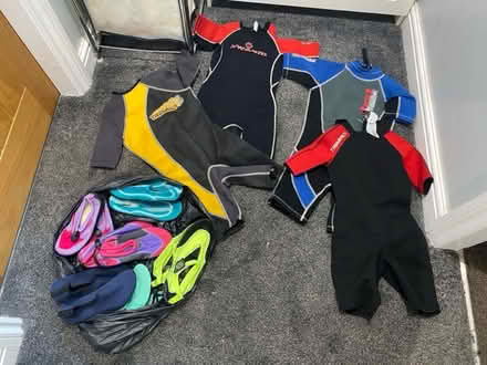 Photo of free Kids wet suits and water shoes (NG10 (Sandiacre)) #1