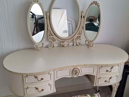 Photo of free 3 Mirror Dresser with stool. (Moor Park L23) #1