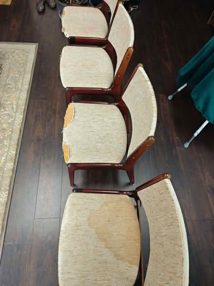 Photo of free 6 seater dining table, with chairs (Little Heath RM6) #2