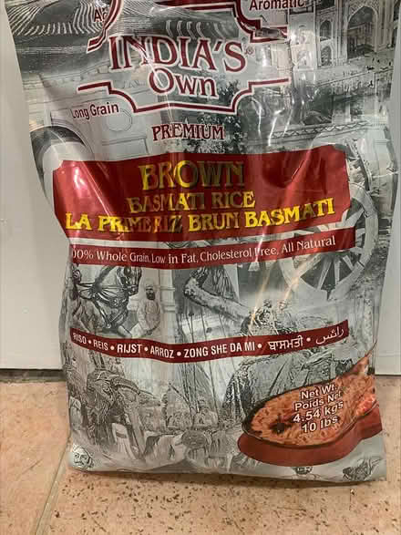 Photo of free Open 10 pound bag of brown basmati (Jane and Wilson) #2