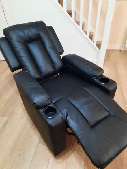 Photo of free Learher look manual reclining chair (Chadwell Heath RM6) #1