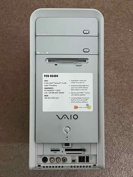 Photo of free Sony VAIO PCV- RS404 (BR6) #2