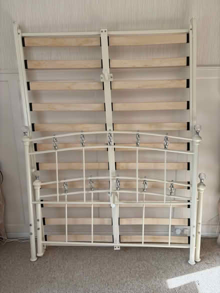 Photo of free Double Bed - Metal Frame (Great Sutton) #1