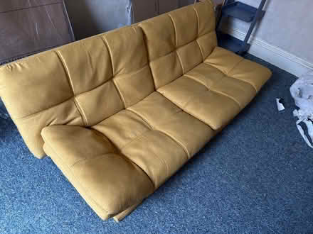 Photo of free Mustard-coloured sofa bed (Abingdon OX14) #1