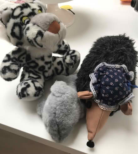 Photo of free 3 Soft Toys Tiger, Hedgehog Dolphin (BR6) #1