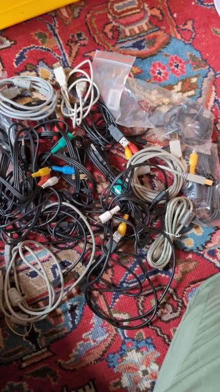 Photo of free Lots of USB cables (Woodmancote) #1