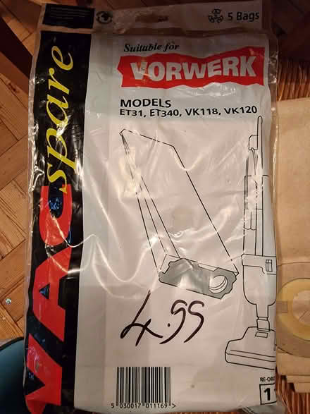 Photo of free Vacuum Cleaner Bags (Southwick BN42) #1