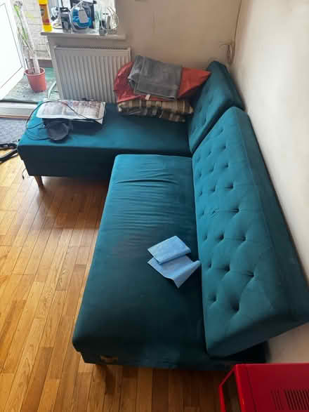Photo of free Sofa with storage. (Stained) (N7) #2