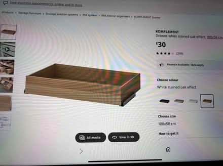 Photo of free IKEA Komplement Drawers x4 (SE27) #1