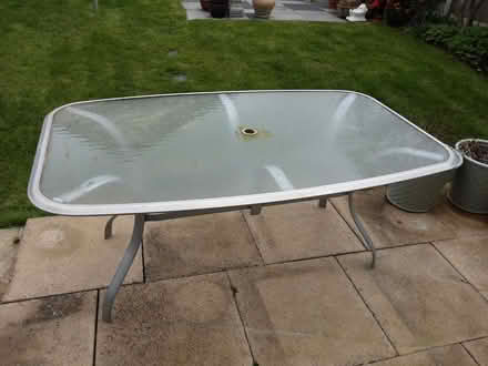 Photo of free Garden glass top table (Witham CM8) #1