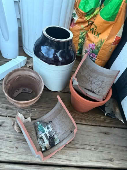 Photo of free Broken ceramics for garden (Downtown westmont) #1