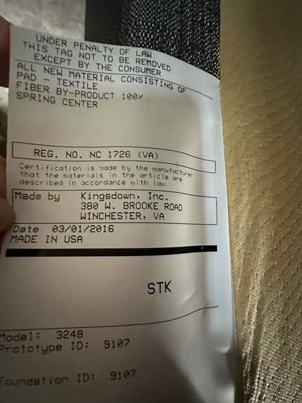 Photo of free 2 XL Twin boxsprings used for king (Ijamsville, MD) #4