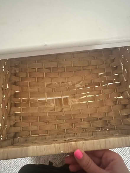 Photo of love! White unit with wicker drawers (Wickford SS11) #3