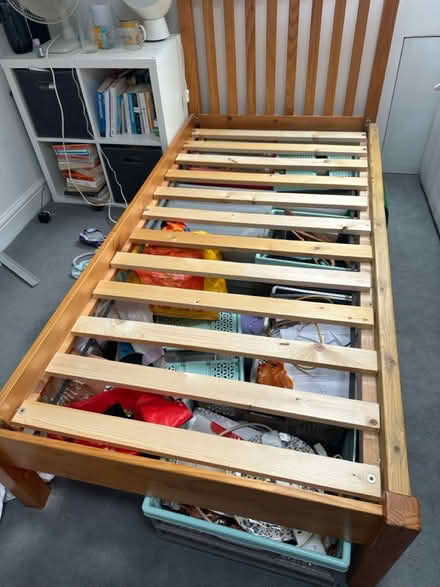 Photo of free John Lewis solid wood single bed (Loughton IG10) #1