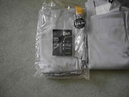 Photo of free Pair Grey of Curtains 167 cm width, 137 cm drop (Purley on Thames RG31) #1