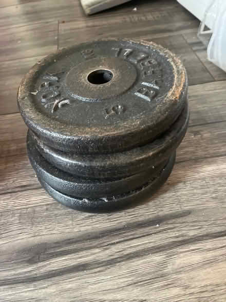Photo of free 4 x 5kg dumbbell plates (Archway N19) #1