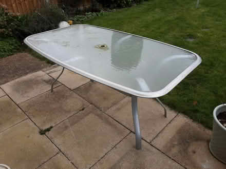 Photo of free Garden glass top table (Witham CM8) #2