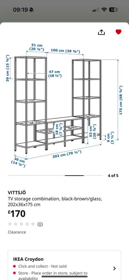 Photo of free Tv stand (not book shelves) from Ikea (Northcote Road SW11) #2