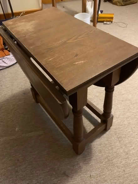 Photo of free Small “ utility” table with fold down sections (Brough CA17) #1
