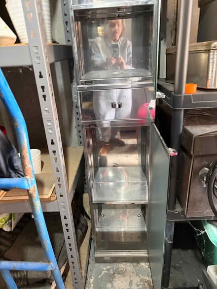 Photo of free Mirrored tall bathroom cabinet (Worsley M28) #2