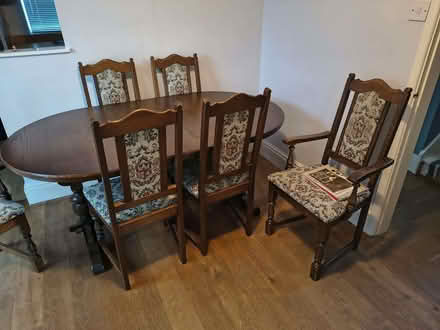Photo of free Dining table and chairs (Barnard's Green WR14) #2