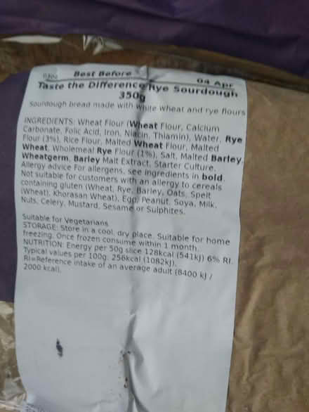 Photo of free Different varieties Sainsbury's breads (Millhouses S7) #4