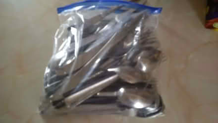 Photo of free bag of knives, forks, spoons (Highbridge TA9) #1