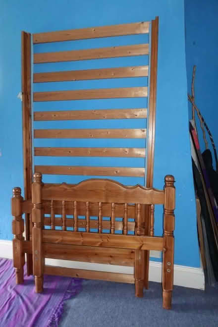 Photo of free Pine bed frame, single (Fincham PE33) #1