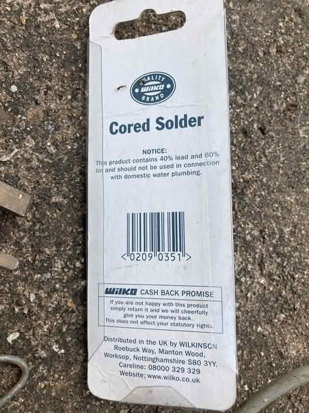 Photo of free Soldering iron & solder (Greenhill S8) #2