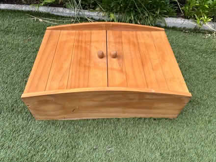 Photo of free Wooden wall cabinet with shelf (West End GU24) #1