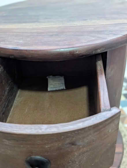 Photo of free Small mango wood side round table (Grangeway area NN10) #3