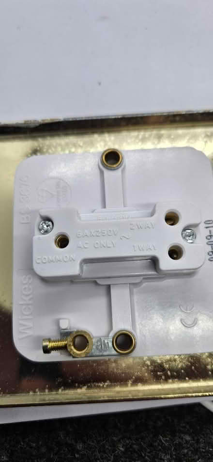 Photo of free 3 x brass light switches (Borough Underground SE1) #4