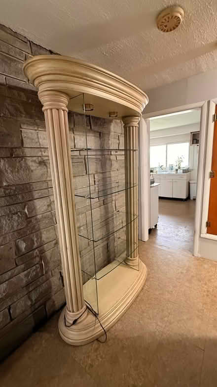 Photo of free Large curio cabinet w shelves (Glen ellyn) #3