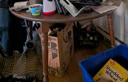 Photo of free Round Wooden Table + 6 Chairs (Amherst, NY) #1